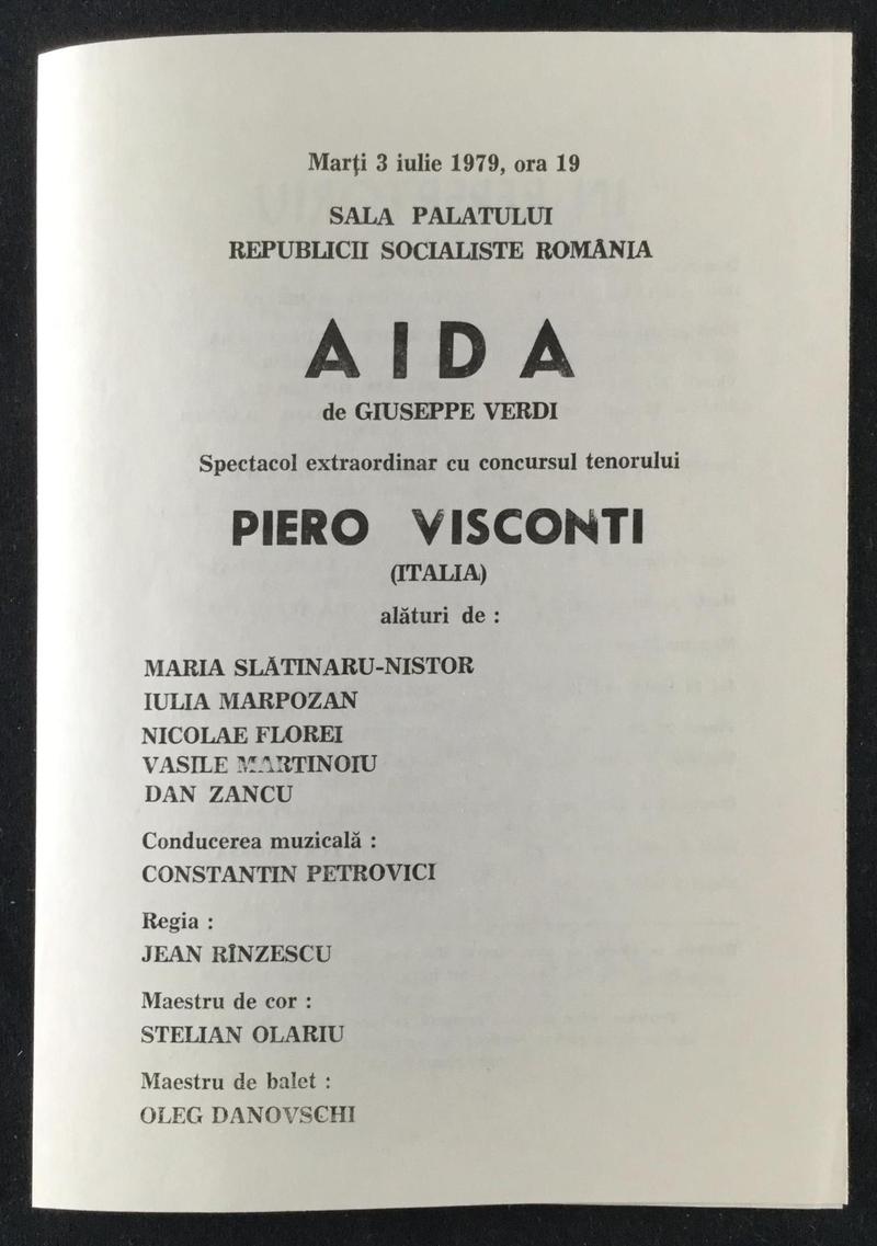 Amonastro în Aida, 3 iul. 1979