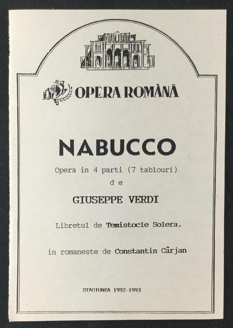 Nabucco în Nabucco, 9 iun. 1993 (imaginea 2 din 2)