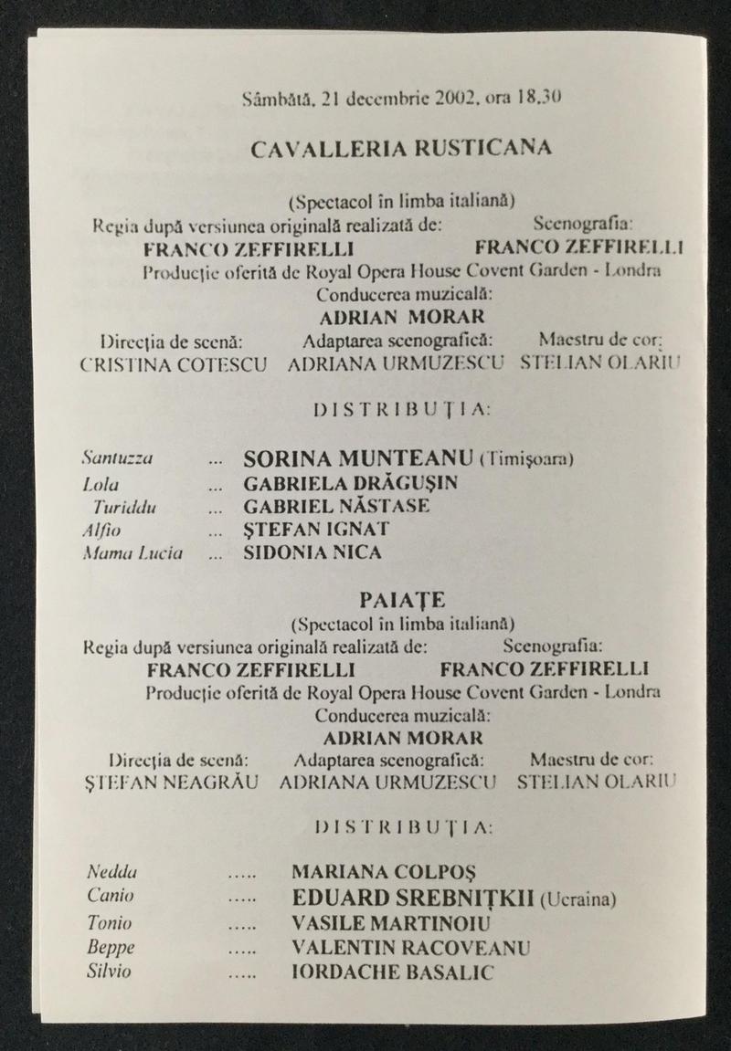 Tonio în Paiațe, 21 dec. 2002 (imaginea 1 din 3)