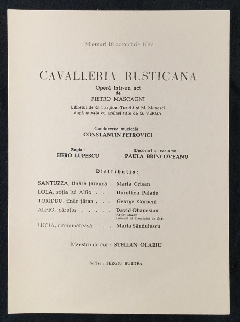 Tonio în Paiațe, 18 oct. 1967 (imaginea 1 din 2)